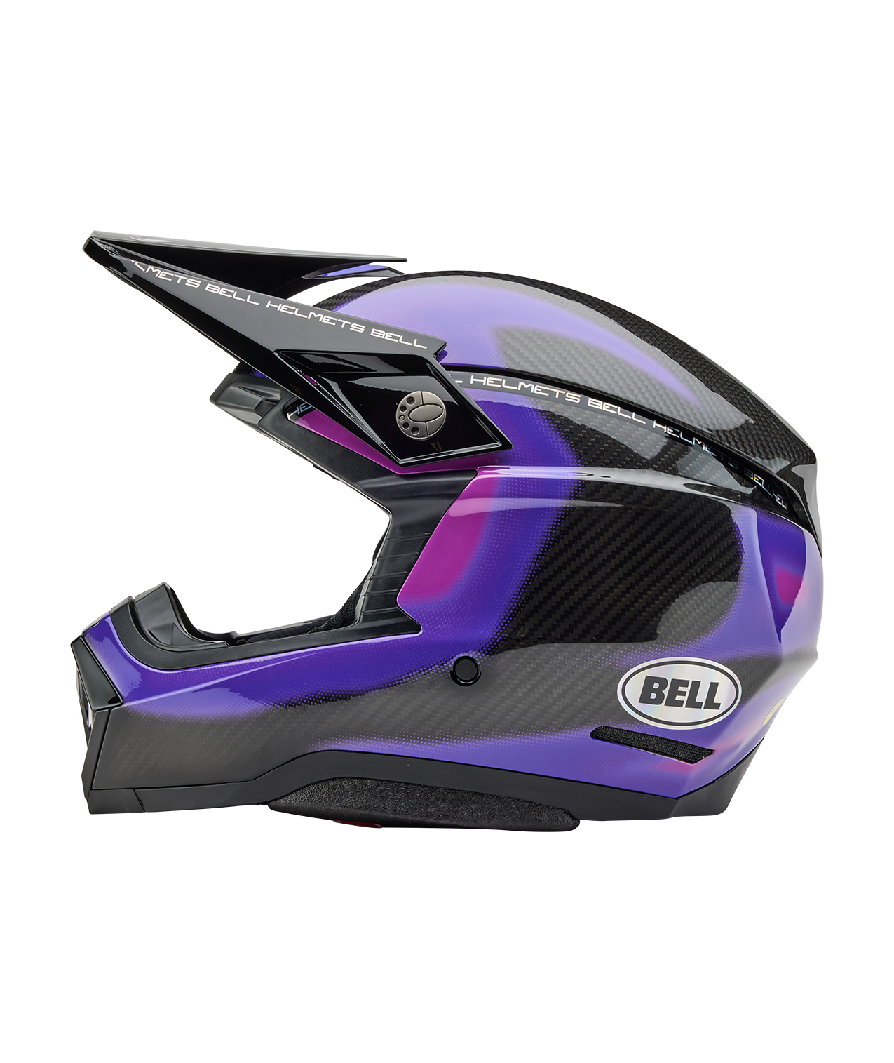 BELL 2025 MOTO-10 SPHERICAL FLARE PURPLE HELMET