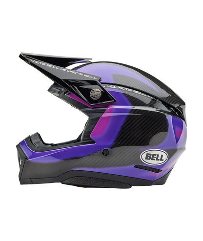 BELL 2025 MOTO-10 SPHERICAL FLARE PURPLE HELMET