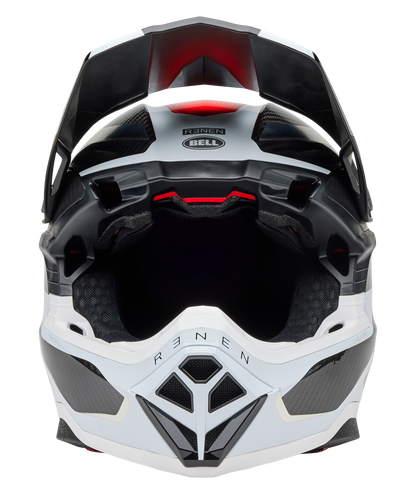 BELL 2025 MOTO-10 SPHERICAL RENEN RAYCON MATTE/GLOSS BLACK/WHITE HELMET