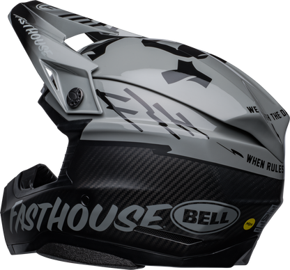 BELL 2024 LE MOTO-10 SPHERICAL FASTHOUSE BMF GREY/BLACK HELMET