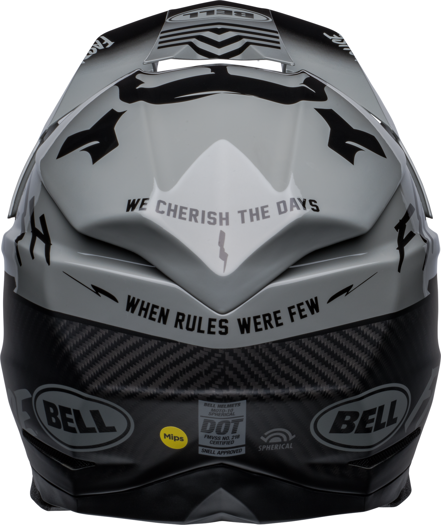 BELL 2024 LE MOTO-10 SPHERICAL FASTHOUSE BMF GREY/BLACK HELMET