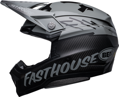 BELL 2024 LE MOTO-10 SPHERICAL FASTHOUSE BMF GREY/BLACK HELMET