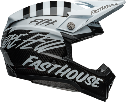 BELL MOTO-10 SPHERICAL FASTHOUSE MOD SQUAD WHITE/BLACK HELMET