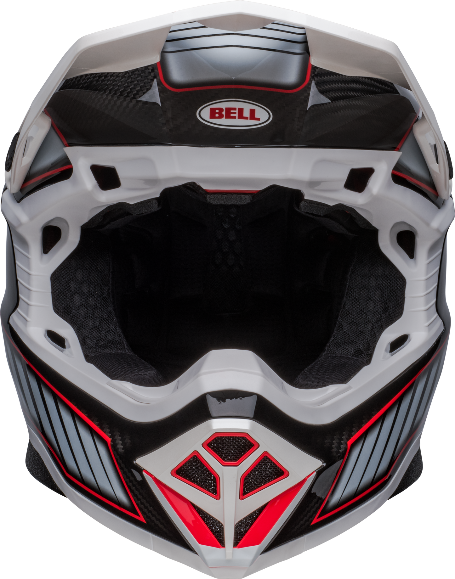 BELL 2024 MOTO-10 SPHERICAL RHYTHM WHITE/BLACK HELMET