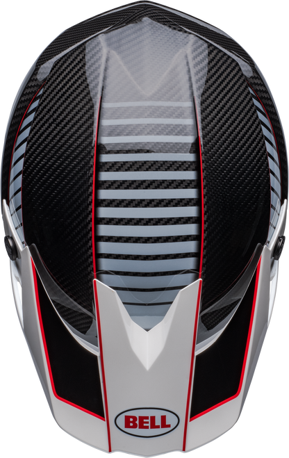 BELL 2024 MOTO-10 SPHERICAL RHYTHM WHITE/BLACK HELMET