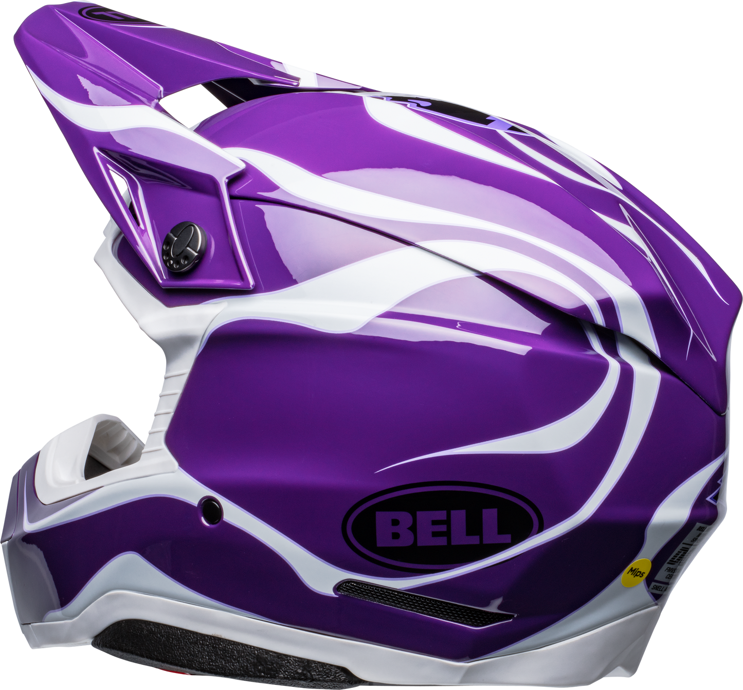 BELL LE MOTO-10 SPHERICAL SLAYCO PURPLE/WHITE HELMET