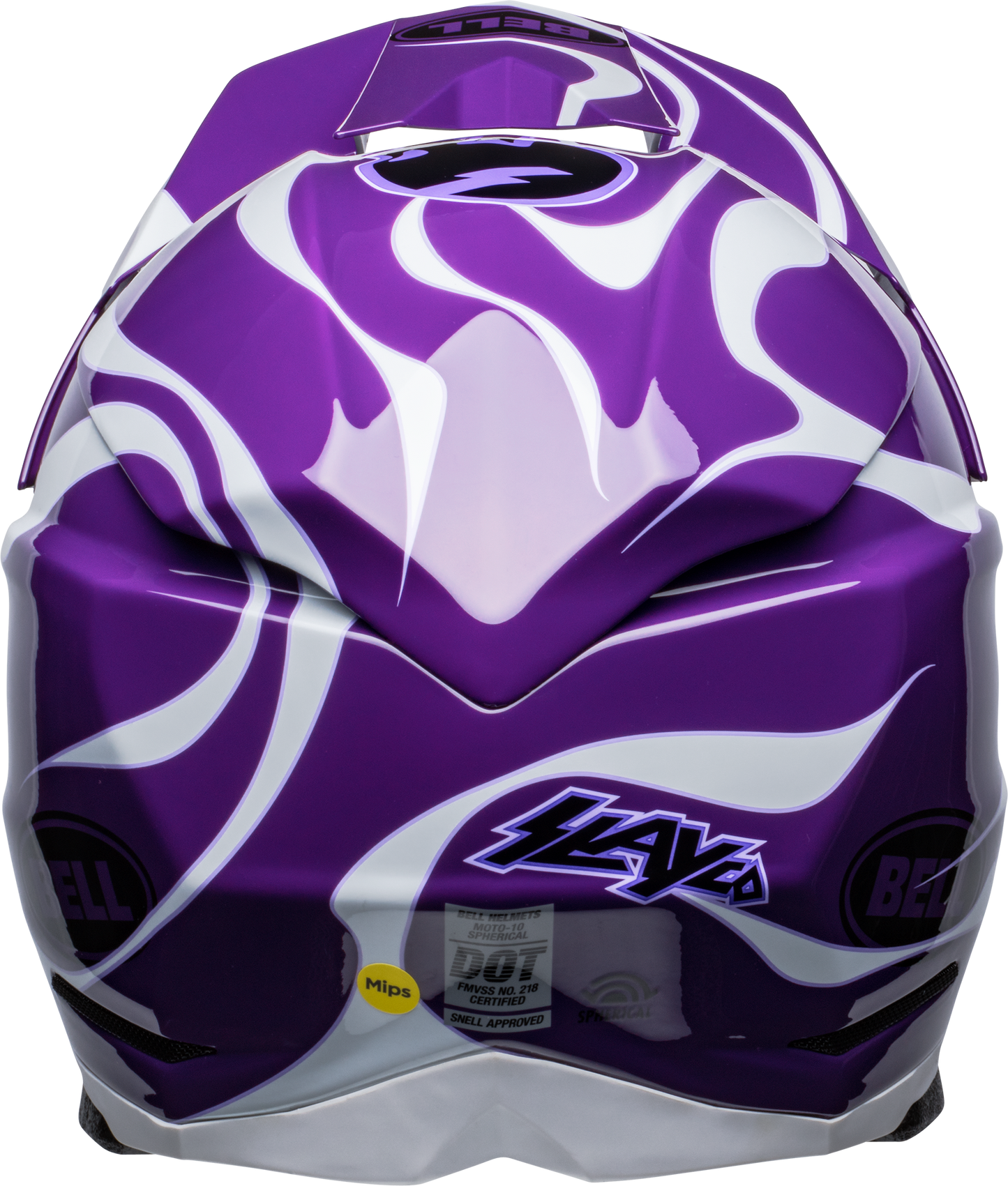 BELL LE MOTO-10 SPHERICAL SLAYCO PURPLE/WHITE HELMET