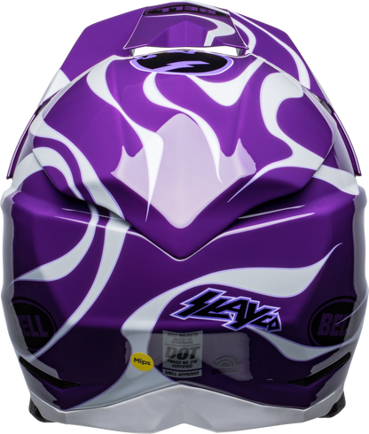 BELL LE MOTO-10 SPHERICAL SLAYCO PURPLE/WHITE HELMET