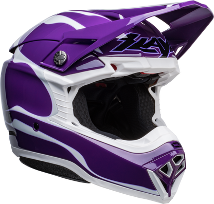 BELL LE MOTO-10 SPHERICAL SLAYCO PURPLE/WHITE HELMET