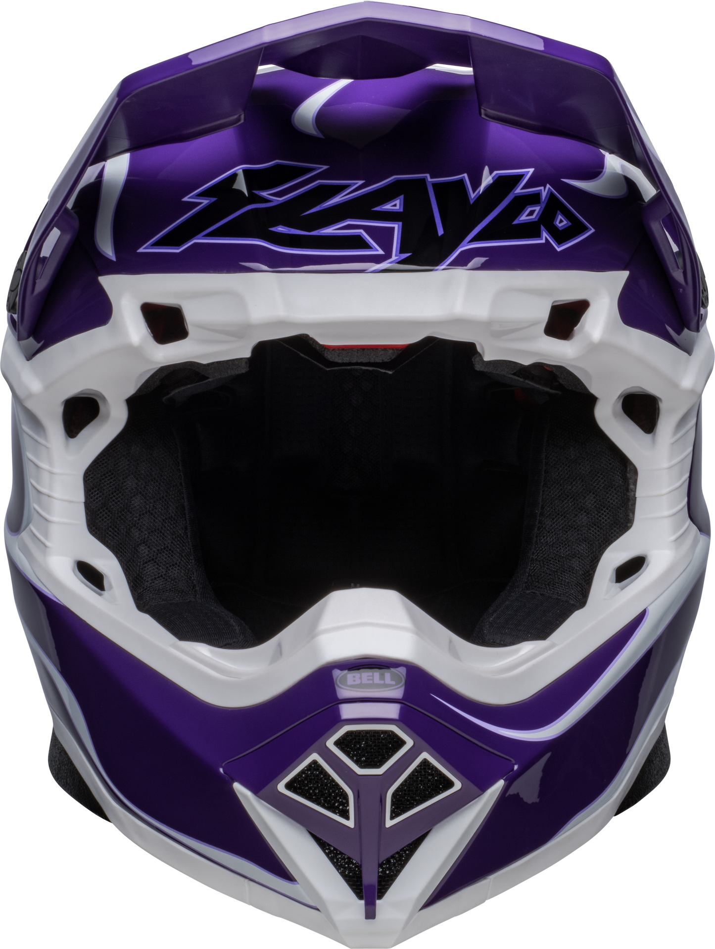 BELL LE MOTO-10 SPHERICAL SLAYCO PURPLE/WHITE HELMET