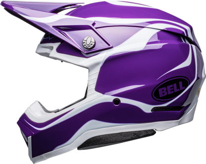 BELL LE MOTO-10 SPHERICAL SLAYCO PURPLE/WHITE HELMET