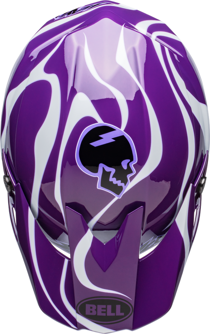 BELL LE MOTO-10 SPHERICAL SLAYCO PURPLE/WHITE HELMET