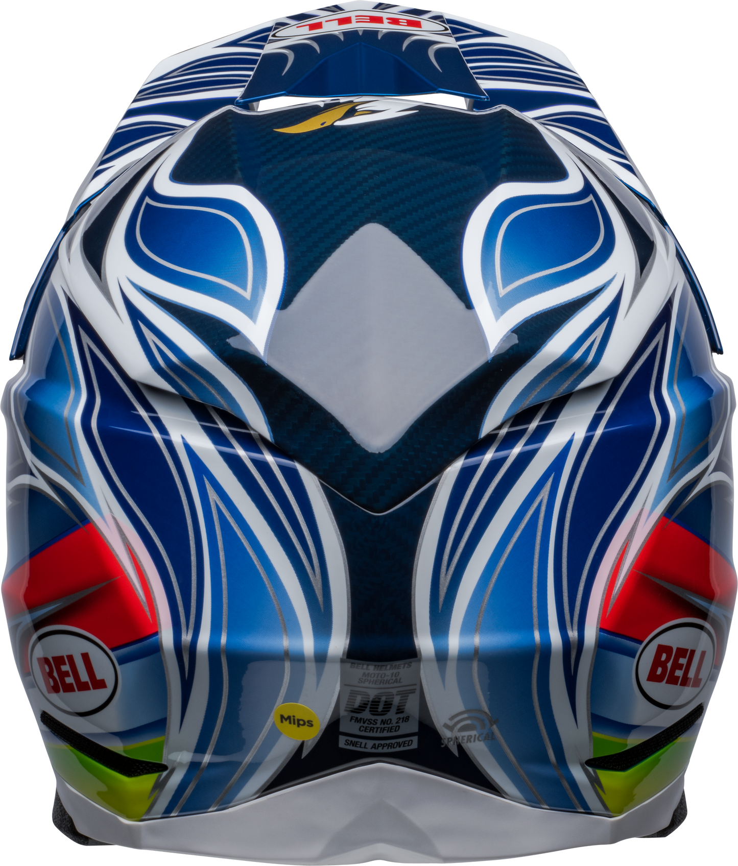 BELL MOTO-10 SPHERICAL TOMAC REPLICA BLUE/WHITE HELMET