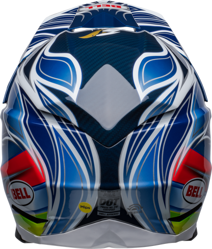 BELL MOTO-10 SPHERICAL TOMAC REPLICA BLUE/WHITE HELMET