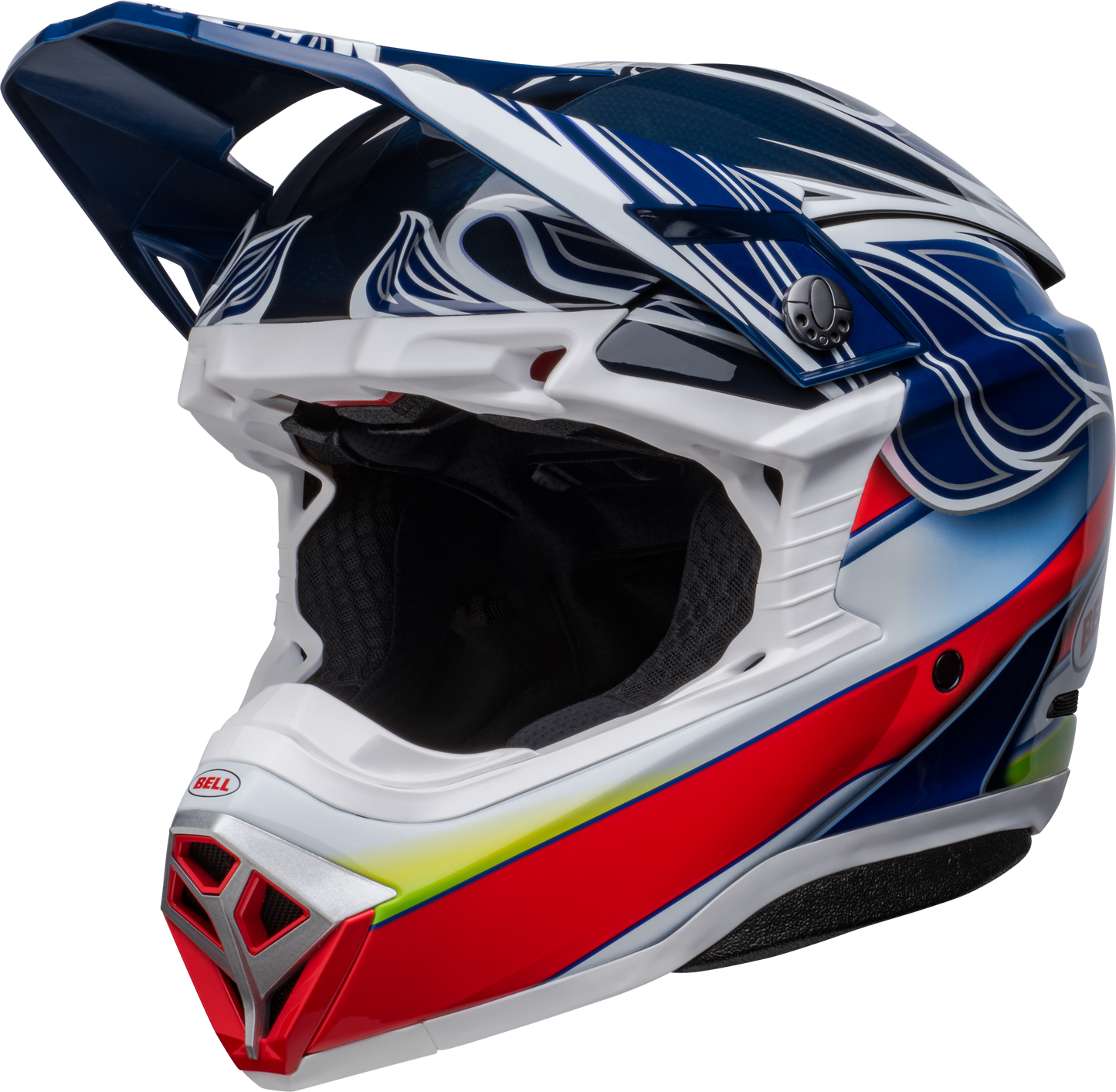 BELL MOTO-10 SPHERICAL TOMAC REPLICA BLUE/WHITE HELMET