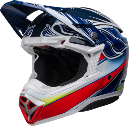 BELL MOTO-10 SPHERICAL TOMAC REPLICA BLUE/WHITE HELMET