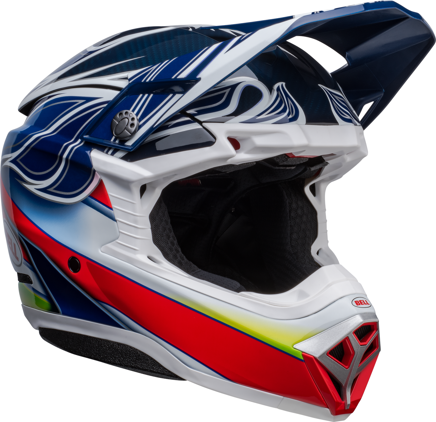 BELL MOTO-10 SPHERICAL TOMAC REPLICA BLUE/WHITE HELMET