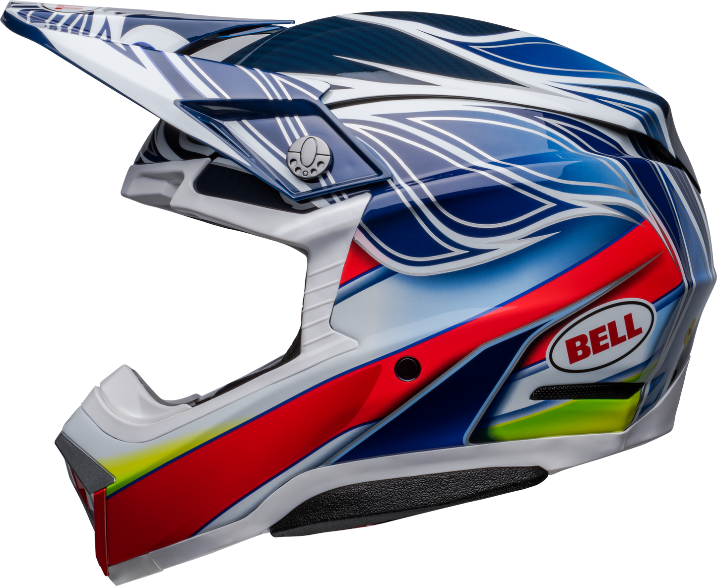 BELL MOTO-10 SPHERICAL TOMAC REPLICA BLUE/WHITE HELMET