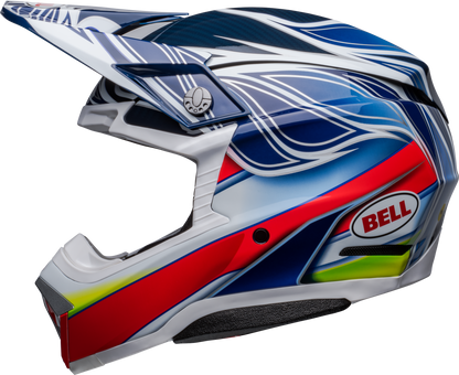 BELL MOTO-10 SPHERICAL TOMAC REPLICA BLUE/WHITE HELMET