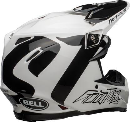 BELL MOTO-9 FLEX FASTHOUSE NEWHALL WHITE/BLACK HELMET