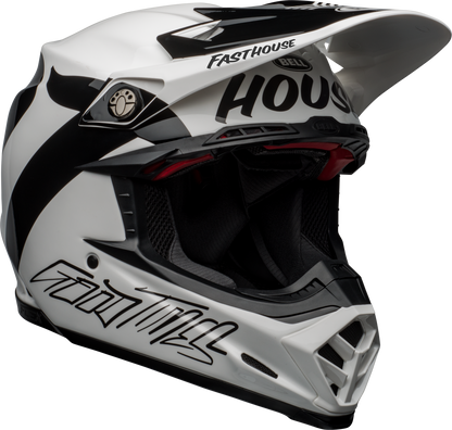 BELL MOTO-9 FLEX FASTHOUSE NEWHALL WHITE/BLACK HELMET