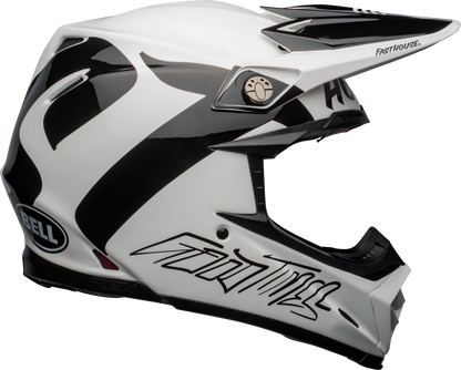 BELL MOTO-9 FLEX FASTHOUSE NEWHALL WHITE/BLACK HELMET