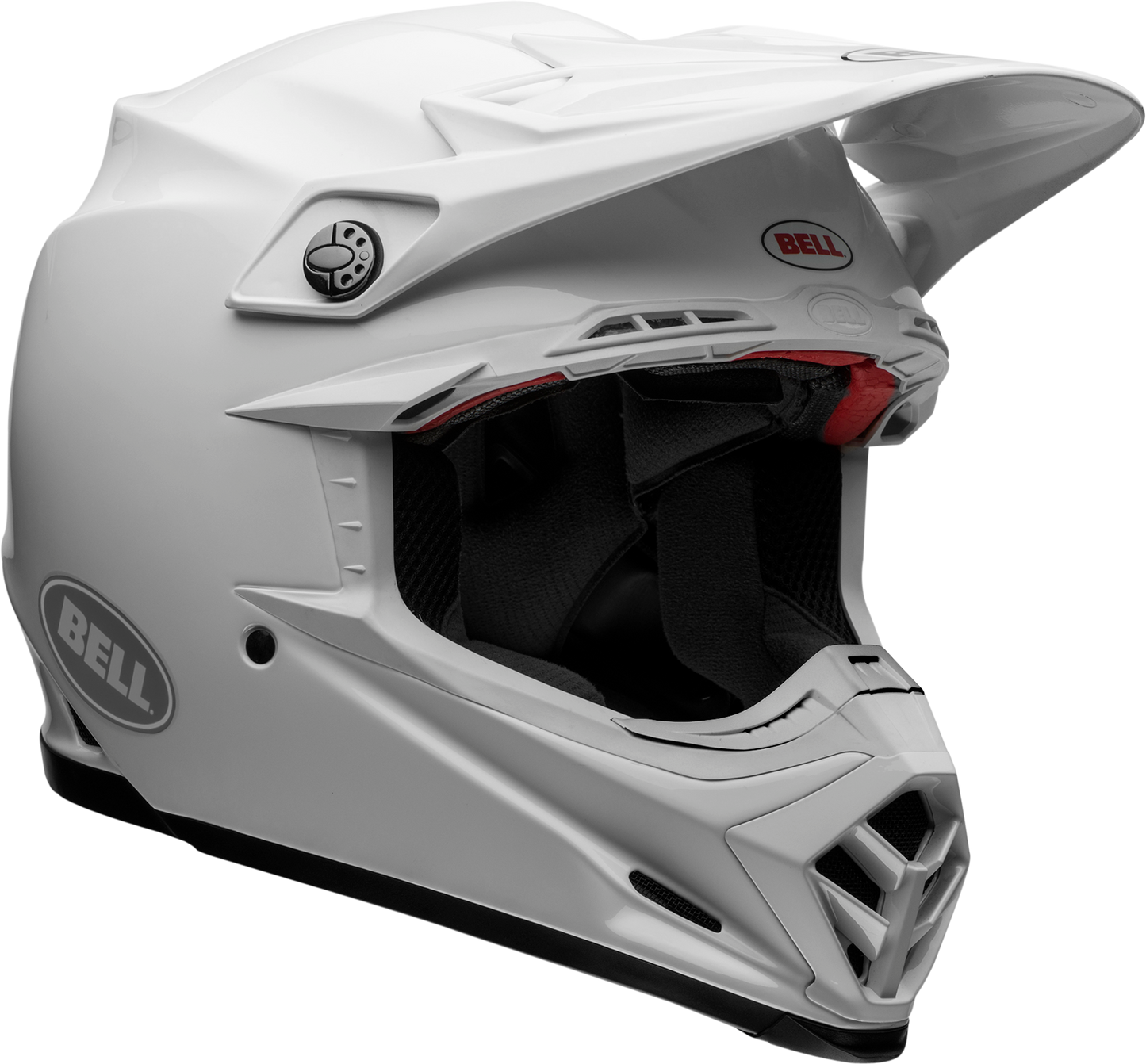 BELL MOTO-9 FLEX SOLID WHITE HELMET