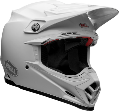 BELL MOTO-9 FLEX SOLID WHITE HELMET