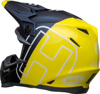 BELL MOTO-9 FLEX HUSKY GOTLAND MATTE/GLOSS BLUE/HI-VIZ HELMET