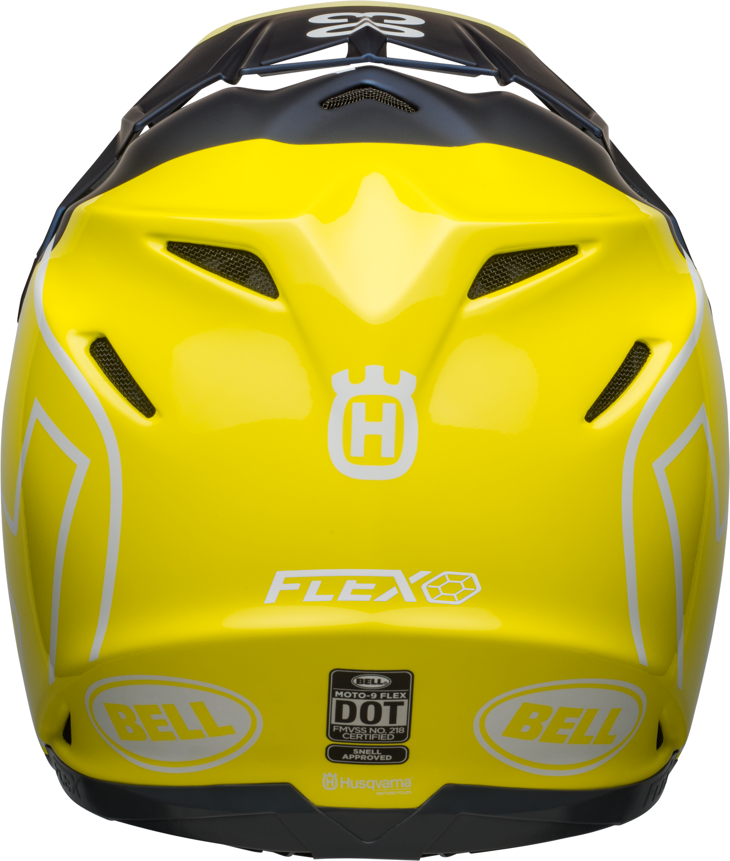 BELL MOTO-9 FLEX HUSKY GOTLAND MATTE/GLOSS BLUE/HI-VIZ HELMET