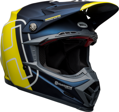 BELL MOTO-9 FLEX HUSKY GOTLAND MATTE/GLOSS BLUE/HI-VIZ HELMET