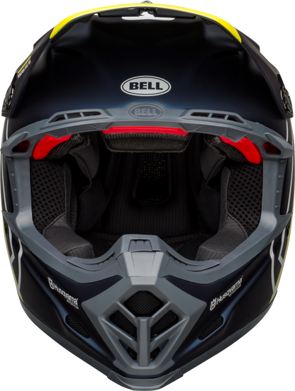 BELL MOTO-9 FLEX HUSKY GOTLAND MATTE/GLOSS BLUE/HI-VIZ HELMET