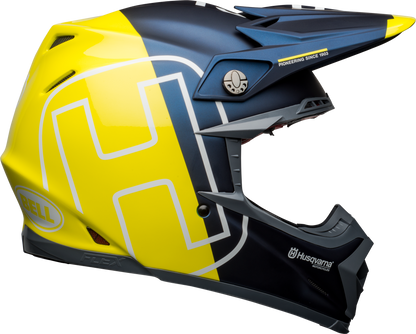 BELL MOTO-9 FLEX HUSKY GOTLAND MATTE/GLOSS BLUE/HI-VIZ HELMET