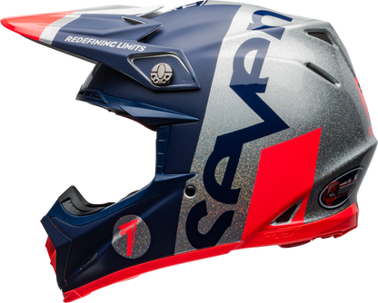 BELL MOTO-9 FLEX SEVEN GALAXY MATTE/GLOSS NAVY/SILVER HELMET