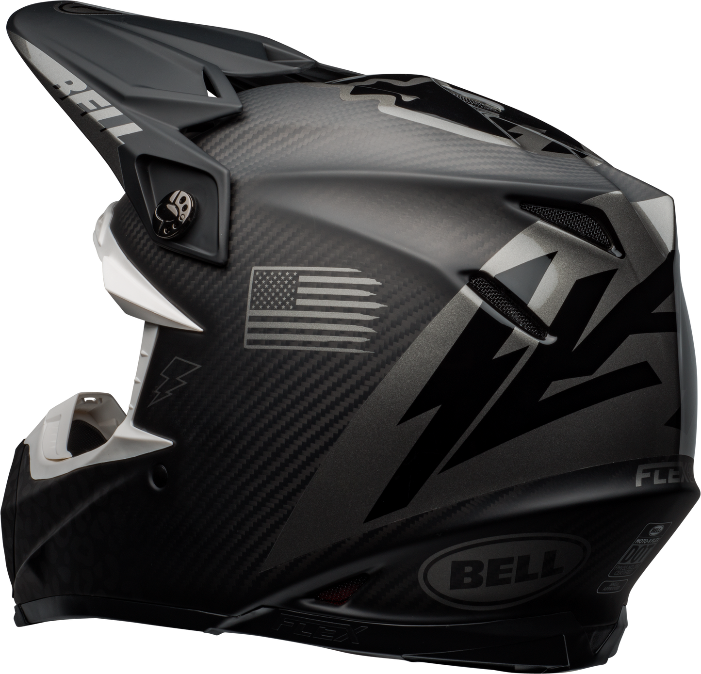 BELL MOTO-9 FLEX LE SLAYCO MATTE/GLOSS BLACK/GREY HELMET