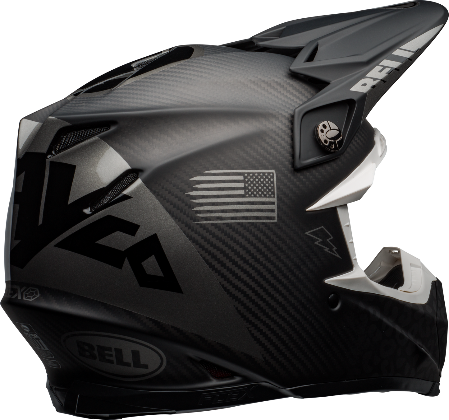 BELL MOTO-9 FLEX LE SLAYCO MATTE/GLOSS BLACK/GREY HELMET