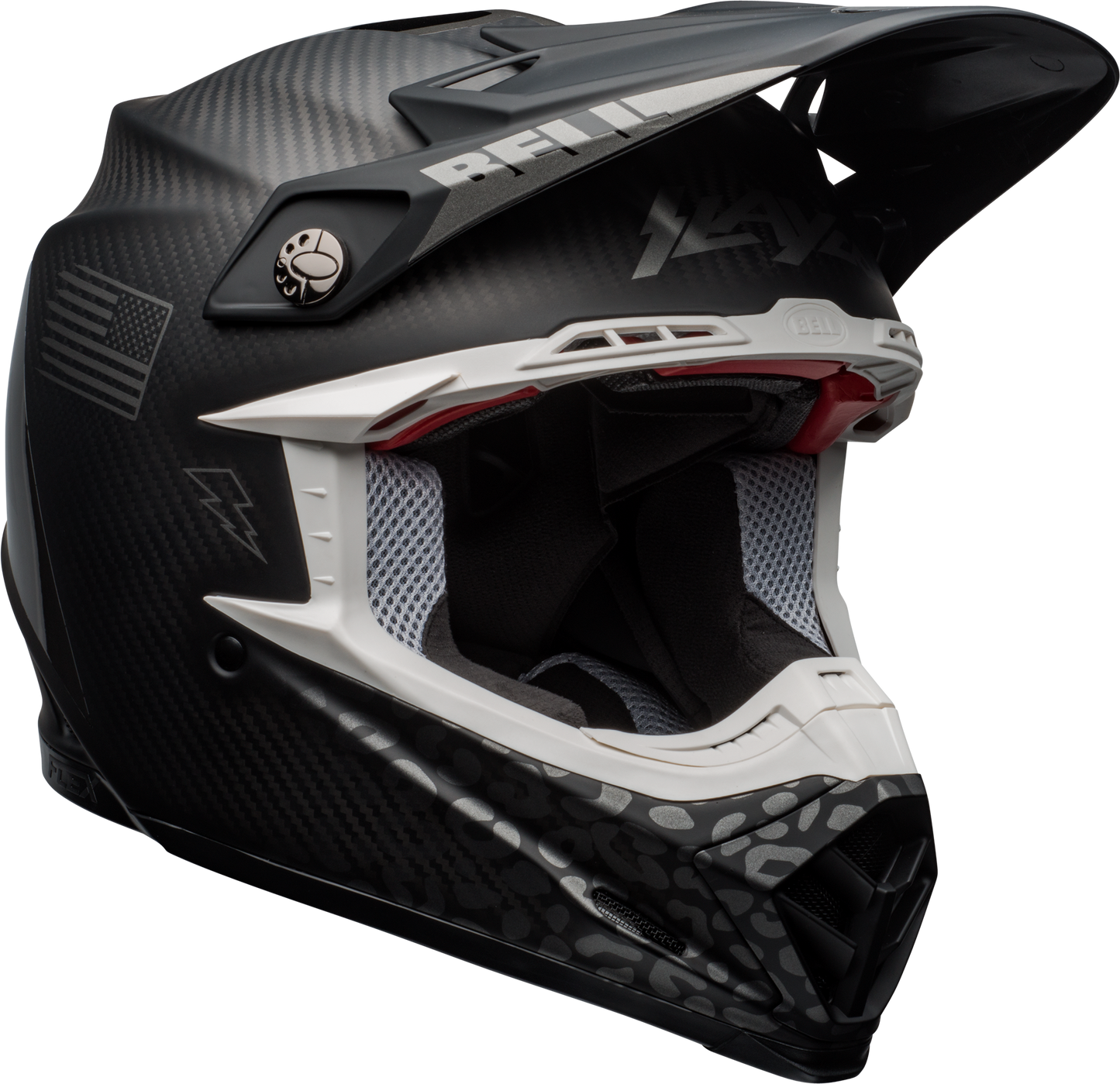 BELL MOTO-9 FLEX LE SLAYCO MATTE/GLOSS BLACK/GREY HELMET