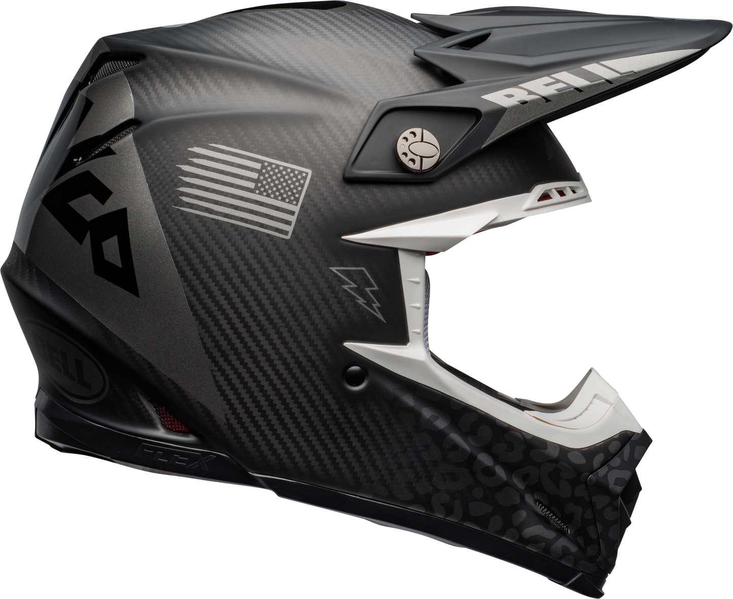 BELL MOTO-9 FLEX LE SLAYCO MATTE/GLOSS BLACK/GREY HELMET