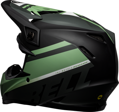 BELL MOTO-9 MIPS PROPHECY MATTE BLACK/DARK GREEN HELMET