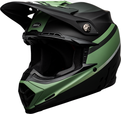 BELL MOTO-9 MIPS PROPHECY MATTE BLACK/DARK GREEN HELMET