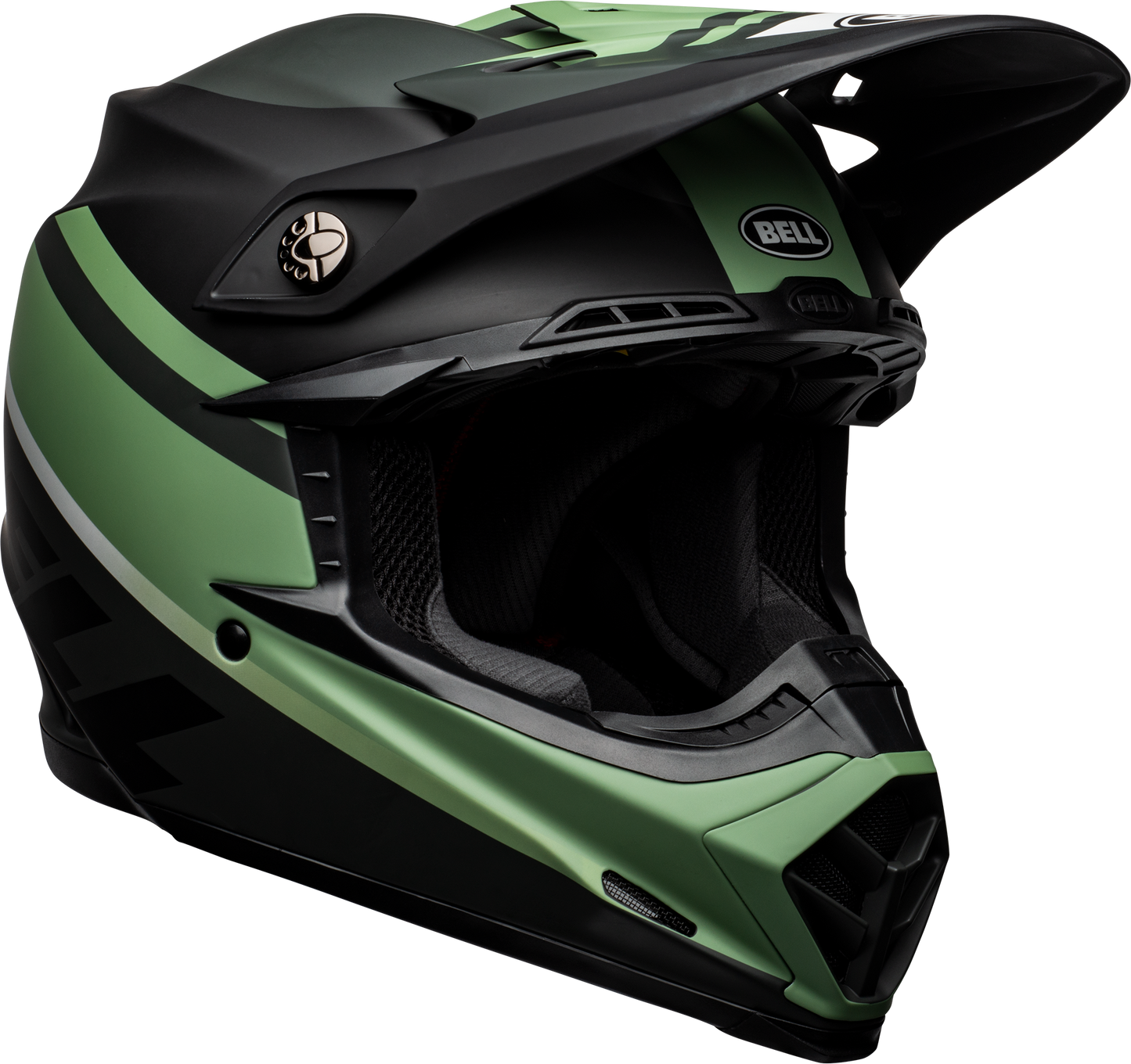 BELL MOTO-9 MIPS PROPHECY MATTE BLACK/DARK GREEN HELMET