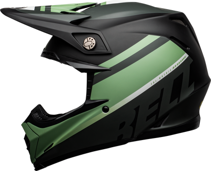 BELL MOTO-9 MIPS PROPHECY MATTE BLACK/DARK GREEN HELMET