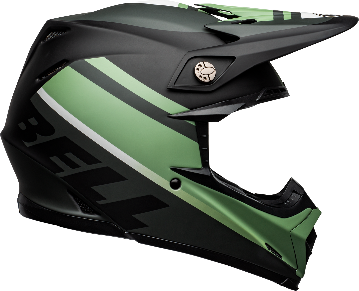 BELL MOTO-9 MIPS PROPHECY MATTE BLACK/DARK GREEN HELMET