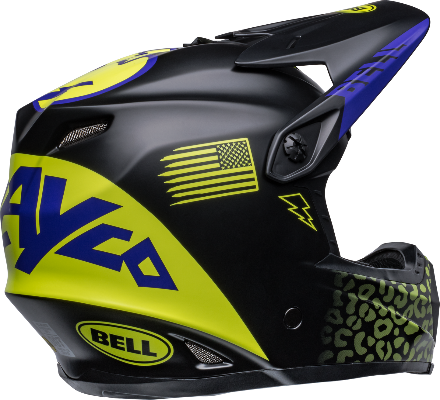 BELL 2024 MOTO-9 MIPS YOUTH SLAYCO MATTE BLACK/HI-VIZ YELLOW HELMET