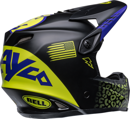 BELL 2024 MOTO-9 MIPS YOUTH SLAYCO MATTE BLACK/HI-VIZ YELLOW HELMET