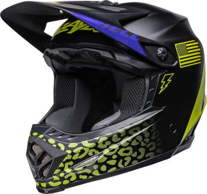 BELL 2024 MOTO-9 MIPS YOUTH SLAYCO MATTE BLACK/HI-VIZ YELLOW HELMET