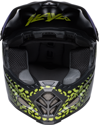 BELL 2024 MOTO-9 MIPS YOUTH SLAYCO MATTE BLACK/HI-VIZ YELLOW HELMET