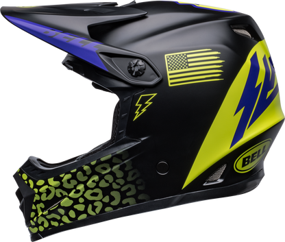 BELL 2024 MOTO-9 MIPS YOUTH SLAYCO MATTE BLACK/HI-VIZ YELLOW HELMET