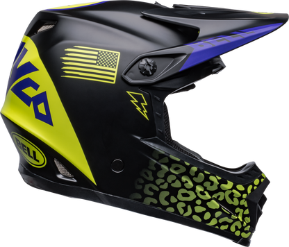 BELL 2024 MOTO-9 MIPS YOUTH SLAYCO MATTE BLACK/HI-VIZ YELLOW HELMET