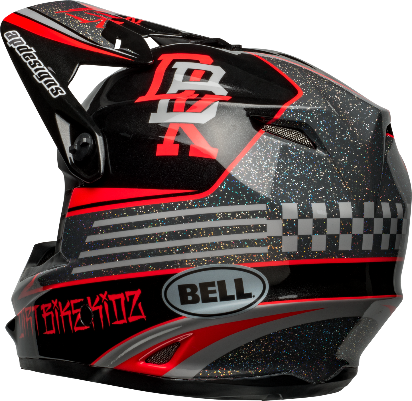 BELL 2024 MOTO-9 MIPS YOUTH TWITCH REPLICA BLACK/GREY HELMET